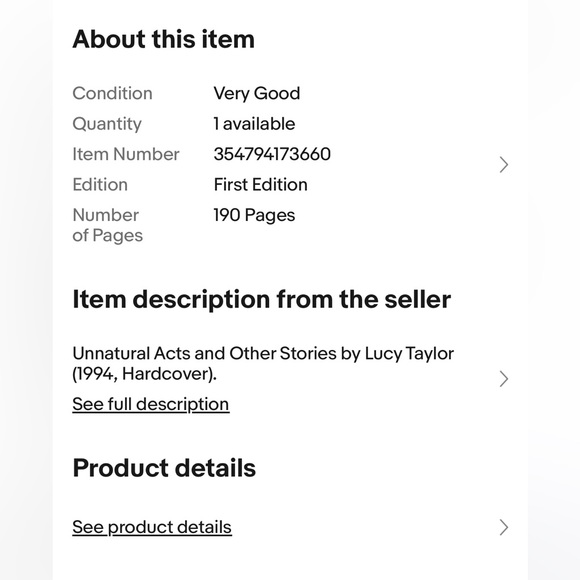 Book paperback unnatural acts and other stories. Good condition - Picture 4 of 5